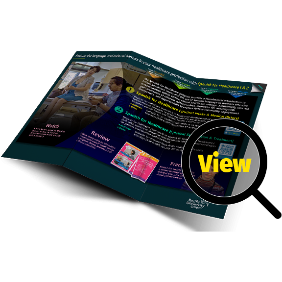 Intergradted Design curriculicul for Healthcare Spanish consisting of a video, practice, and group work